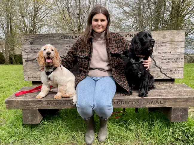 Jo with her dogs